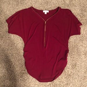 Dark Red Dress Shirt